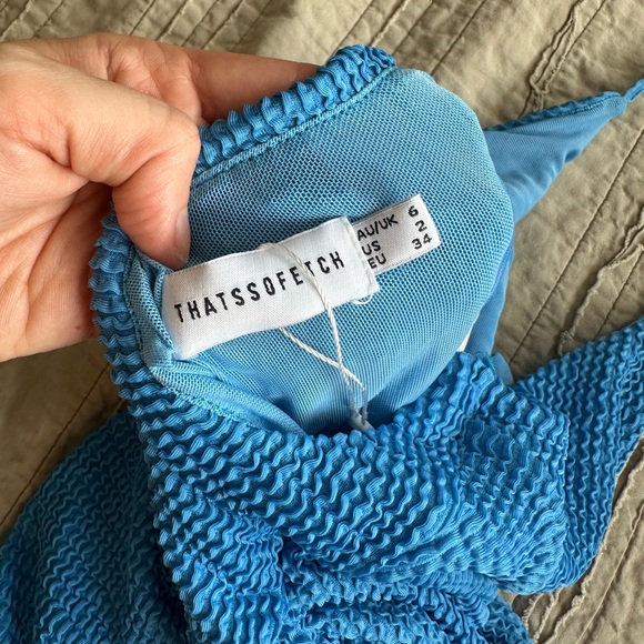 Thatssofetch Blue Mini Dress - Picture 4 of 4